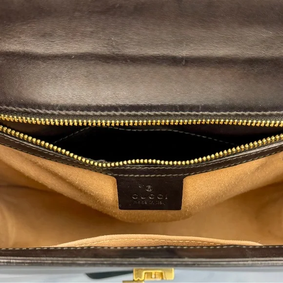 Gucci Black Sylvie Leather Shoulder Bag | Sherry Line | Full Inclusion - Picture 11 of 13